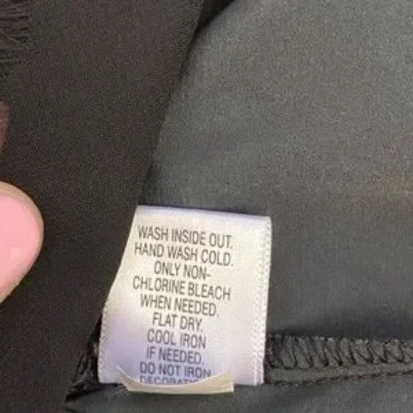 ELLE Black Sleeveless Floral Gemstone Graphic Dress with Fringed Hem Size XS - Picture 6 of 12